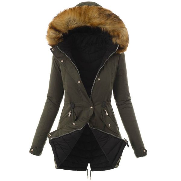 2019 thick winter quilted coats women solid medium-long jacket women zipper warmness xxl winter hooded jackets clothing ladies, Black
2019 thick winter quilted coats women solid medium-long jacket women zipper warmness xxl winter hooded jackets clothing ladies, Black