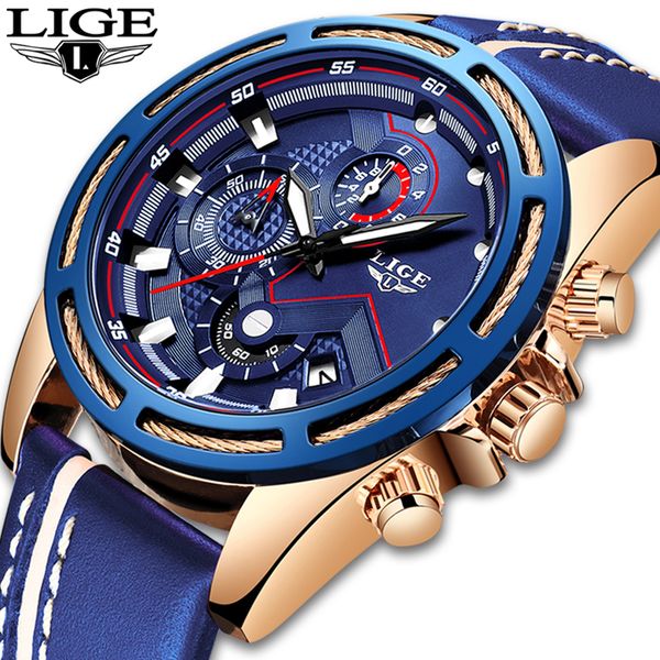 lige watch men fashion sport quartz clock leather mens watches brand luxury blue waterproof business watch relogio masculino, Slivery;brown
lige watch men fashion sport quartz clock leather mens watches brand luxury blue waterproof business watch relogio masculino, Slivery;brown