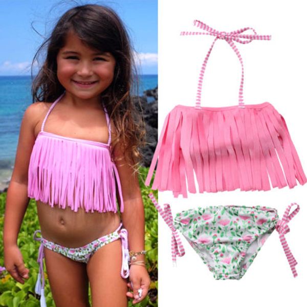 children kids baby girls flowers tassels halter swimwear swimsuit bathing beachwear bikini set
children kids baby girls flowers tassels halter swimwear swimsuit bathing beachwear bikini set