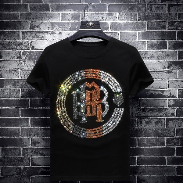 2019 fashion colorful rhinestones mens t shirts slim short sleeve o neck streetwear modal cotton tee camisetas de verano hombre, White;black
2019 fashion colorful rhinestones mens t shirts slim short sleeve o neck streetwear modal cotton tee camisetas de verano hombre, White;black