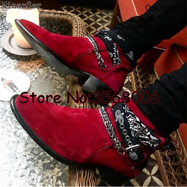 Brown Black Sequins Men Real Leather High Top Metal Chain Ankle Boots Shoes Buckle Strap Boots Shoes Slip-on Man
Brown Black Sequins Men Real Leather High Top Metal Chain Ankle Boots Shoes Buckle Strap Boots Shoes Slip-on Man