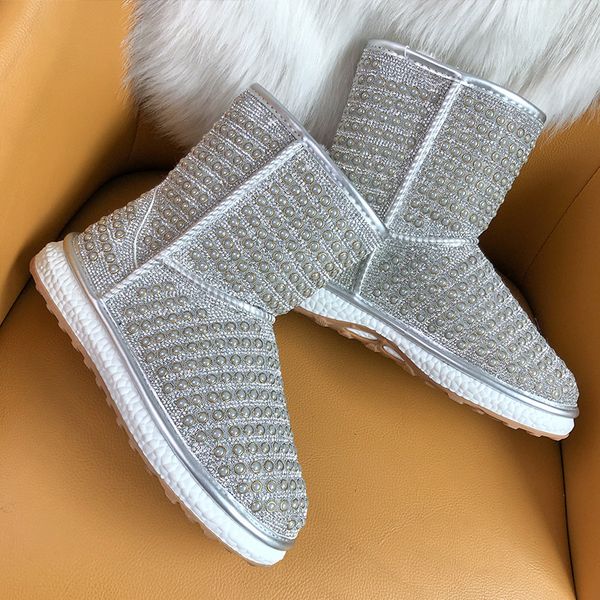 lorfrcin winter boots women handmade crystal rhinestones snow boots fur shoes woman 2019 bling crystals women ankle, Black
lorfrcin winter boots women handmade crystal rhinestones snow boots fur shoes woman 2019 bling crystals women ankle, Black