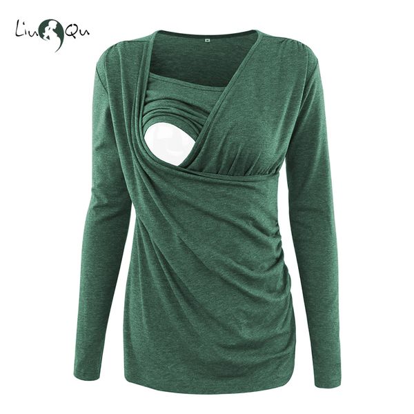 nursing maternity winter clothes long sleeve t shirt breastfeeding pregnancy clothes women blouse plus size green pink, White
nursing maternity winter clothes long sleeve t shirt breastfeeding pregnancy clothes women blouse plus size green pink, White