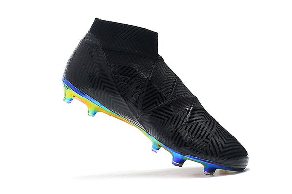 2019 soccer cleats nemeziz 18 fg ag size 39-45 black outdoor football boots without shoelace high ankle
2019 soccer cleats nemeziz 18 fg ag size 39-45 black outdoor football boots without shoelace high ankle
