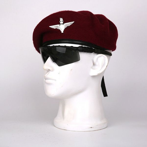 tomwang uk british army parachute regiment red wool royal beret hat military cap, Black;white
tomwang uk british army parachute regiment red wool royal beret hat military cap, Black;white