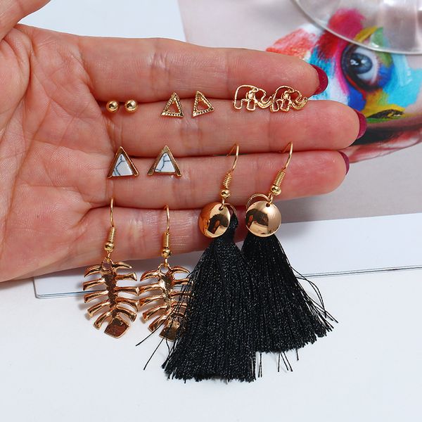 fashion earrings for women's rattan hand-knitted exquisite geometric female earrings with shell pendant design creative kolczyki, Silver
fashion earrings for women's rattan hand-knitted exquisite geometric female earrings with shell pendant design creative kolczyki, Silver