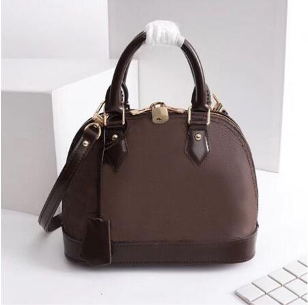 fashion women's handbag alma bb shell bag handle cute bag damier ebene crossbody patent leather
fashion women's handbag alma bb shell bag handle cute bag damier ebene crossbody patent leather