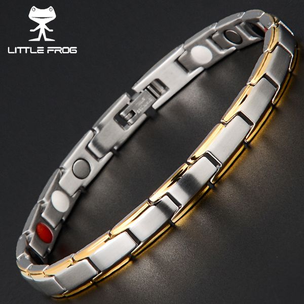 little frog healing magnetic bracelet men/woman 316l stainless steel health energy elements magnetic fir germanium bracelets, Golden;silver
little frog healing magnetic bracelet men/woman 316l stainless steel health energy elements magnetic fir germanium bracelets, Golden;silver
