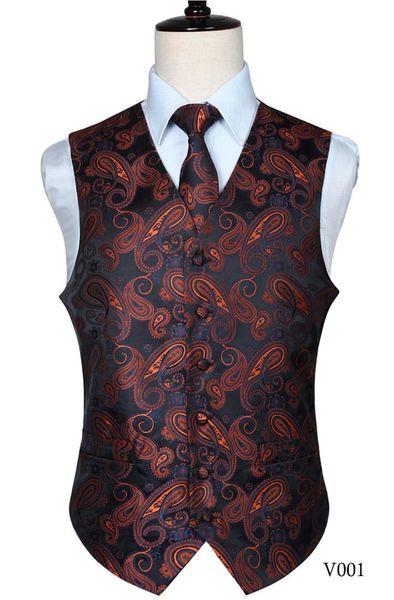 men's classic wedding paisley floral jacquard waistcoat vest pocket square tie suit handkerchief set, Black;white
men's classic wedding paisley floral jacquard waistcoat vest pocket square tie suit handkerchief set, Black;white