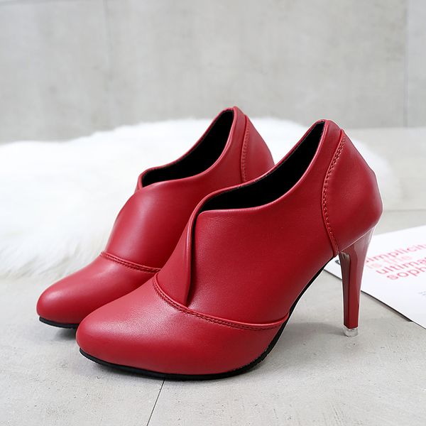 pointed toe women boots high heels basic spring shoes woman autumn casual stiletto slip on plus size ankle boots black red pumps
pointed toe women boots high heels basic spring shoes woman autumn casual stiletto slip on plus size ankle boots black red pumps