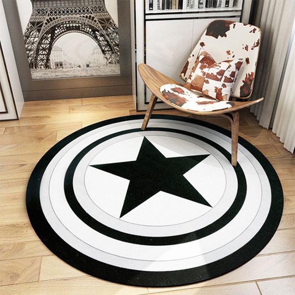 captain america shield round mat rugs and carpet black five star alfombras bedroom living room carpet creative home decoration
captain america shield round mat rugs and carpet black five star alfombras bedroom living room carpet creative home decoration