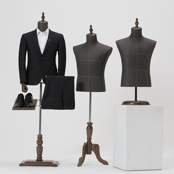 2style male mannequin body half length model suit, trousers, pants rack display clothing store wood dase adjustable height one piece d146, Khaki
2style male mannequin body half length model suit, trousers, pants rack display clothing store wood dase adjustable height one piece d146, Khaki