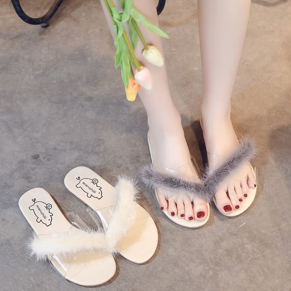 shoes rubber slippers slipers women fur flip flops slides fashion transparent heel low 2020 plush flat luxury summer basic, Black
shoes rubber slippers slipers women fur flip flops slides fashion transparent heel low 2020 plush flat luxury summer basic, Black