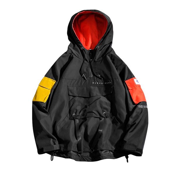 fashion solid color harajuku men's jacket 2019 autumn packet decoration hoodies male streetwear casual men sport clothes, Black;brown
fashion solid color harajuku men's jacket 2019 autumn packet decoration hoodies male streetwear casual men sport clothes, Black;brown