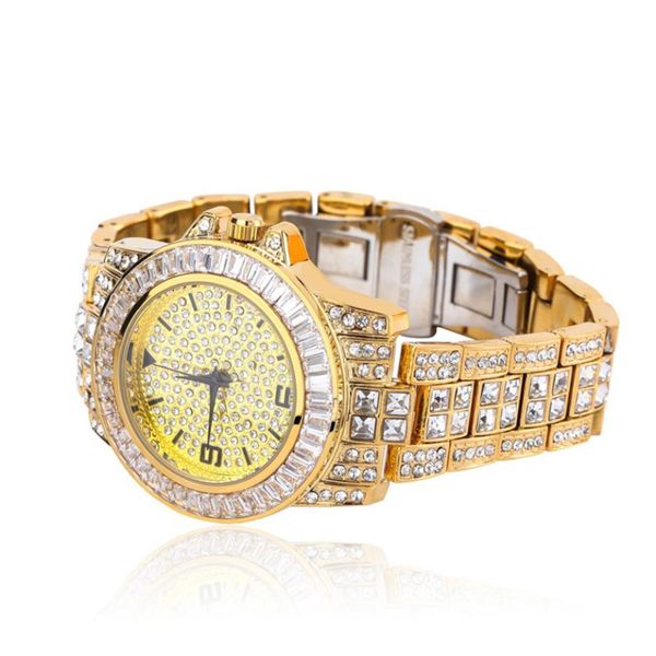 trendy fashion men wristwatches luxury high grade sparkle cz stones paved 18k gold plated big dial plate quartz hip hop gold watches, Slivery;brown
trendy fashion men wristwatches luxury high grade sparkle cz stones paved 18k gold plated big dial plate quartz hip hop gold watches, Slivery;brown