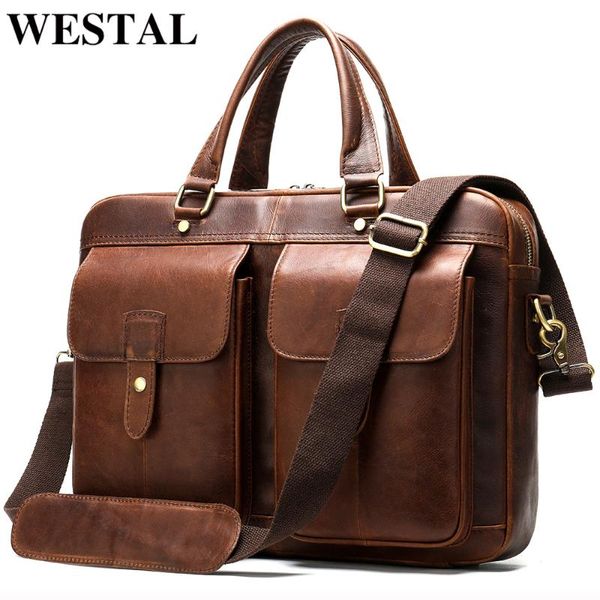 westal men's bag genuine leather briefcase men totes 14 lapbag leather office bags for men lawyer computer briefcases male
westal men's bag genuine leather briefcase men totes 14 lapbag leather office bags for men lawyer computer briefcases male