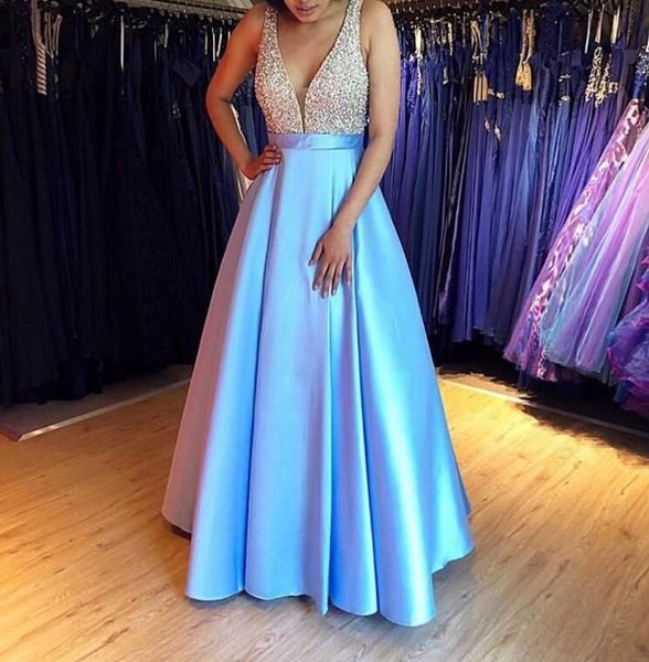 long satin prom dresse formal evening party gowns beaded floor length custom made gala jurken special occasion event, White;black
long satin prom dresse formal evening party gowns beaded floor length custom made gala jurken special occasion event, White;black
