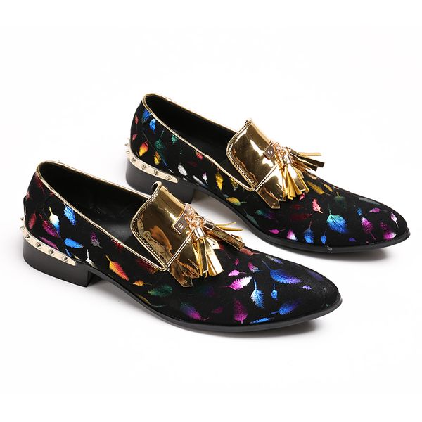 2019 new styles men genuine leather shoes with leather tassel men handmade smoking slippers wedding and party loafers us11, Black
2019 new styles men genuine leather shoes with leather tassel men handmade smoking slippers wedding and party loafers us11, Black