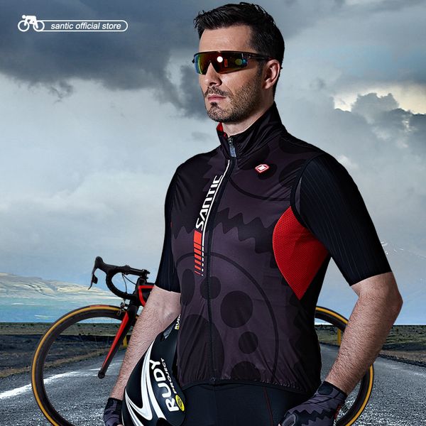 santic men cycling windproof vest reflective sleeveless anti-sweat quik dry cycling jackets riding vest clothings c07023, Black
santic men cycling windproof vest reflective sleeveless anti-sweat quik dry cycling jackets riding vest clothings c07023, Black