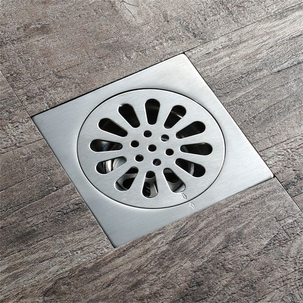 304 stainless steel floor drain cover square bathroom kitchen colander floor drains bathroom accessories