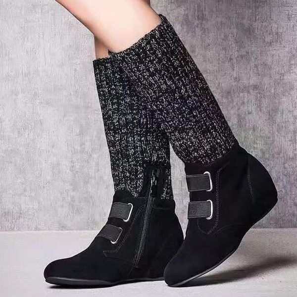 slip-on keep warm knight socks boots women fashion patchwork snow boots women winter warm platform woman shoes chaussures femme, Black
slip-on keep warm knight socks boots women fashion patchwork snow boots women winter warm platform woman shoes chaussures femme, Black