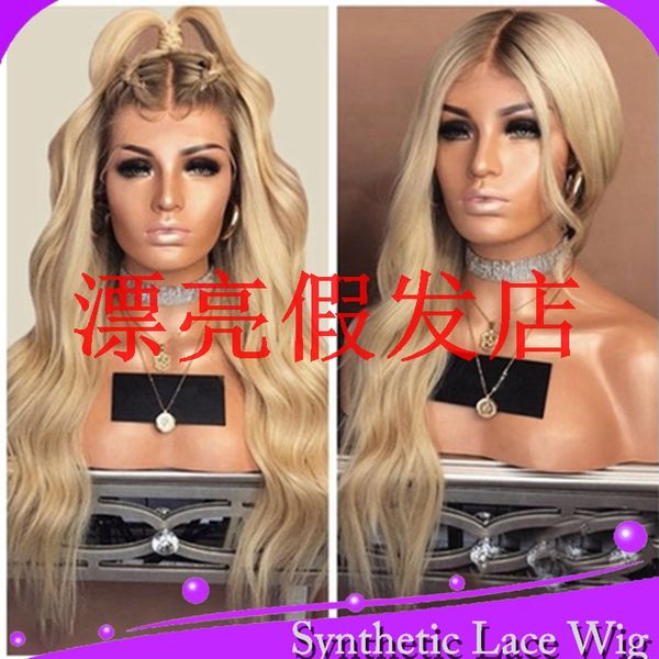 mhazel коричневый ломбер блондинка 27#смешанные 613# глубокие вьющиеся синтетические волосы кружева перед парик жаропрочных волокна, Black
mhazel коричневый ломбер блондинка 27#смешанные 613# глубокие вьющиеся синтетические волосы кружева перед парик жаропрочных волокна, Black