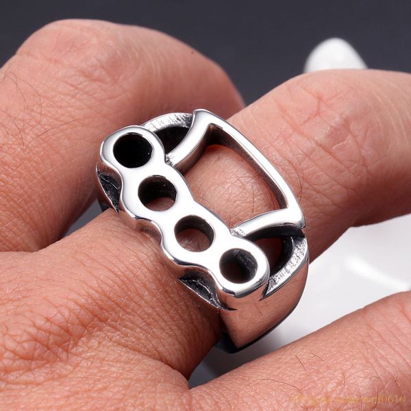 hip hop punk rock style creative design stainless steel finger rings jewelry for men, Silver
hip hop punk rock style creative design stainless steel finger rings jewelry for men, Silver