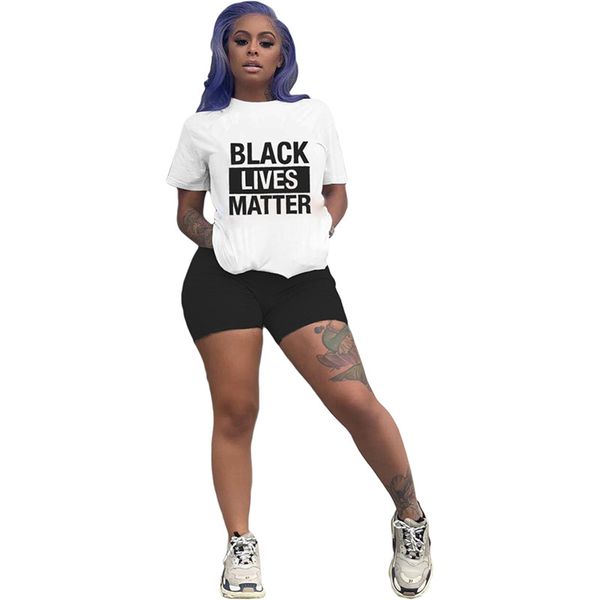women black lives matter tracksuit letters t-shirt shorts sets two piece fashion short sleeve outfit fashion jogger sportwear d6509, Gray
women black lives matter tracksuit letters t-shirt shorts sets two piece fashion short sleeve outfit fashion jogger sportwear d6509, Gray