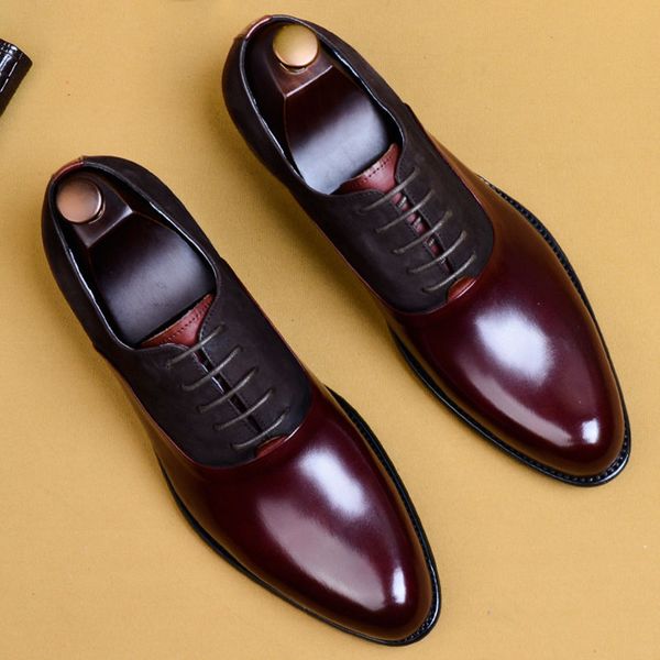 2019 fashion man formal shoes genuine leather personality men business dress oxford wedding shoes, Black
2019 fashion man formal shoes genuine leather personality men business dress oxford wedding shoes, Black