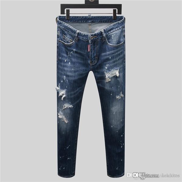 men's distressed tattered jeans designer brand black jeans skinny tattered and destroyed elastic stretch slim fit hip hop pants cotton, Blue
men's distressed tattered jeans designer brand black jeans skinny tattered and destroyed elastic stretch slim fit hip hop pants cotton, Blue