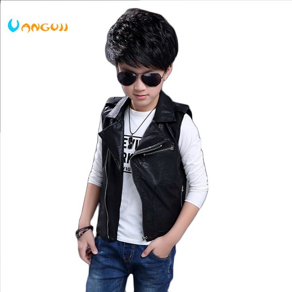 boys pu vest children's spring summer faux leather clothes turn-down collar zipper motorcycle leather clothing kids outwear, Blue
boys pu vest children's spring summer faux leather clothes turn-down collar zipper motorcycle leather clothing kids outwear, Blue