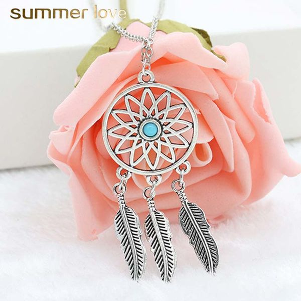dream catcher feaher hollow pendant necklace for women adjustable size silver plating chain necklace trendy jewelry gift
dream catcher feaher hollow pendant necklace for women adjustable size silver plating chain necklace trendy jewelry gift