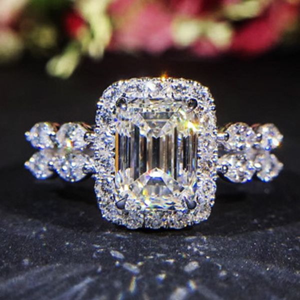 2019 female big crystal zircon stone ring female girls silver wedding jewelry promise engagement rings for women, Golden;silver 
2019 female big crystal zircon stone ring female girls silver wedding jewelry promise engagement rings for women, Golden;silver