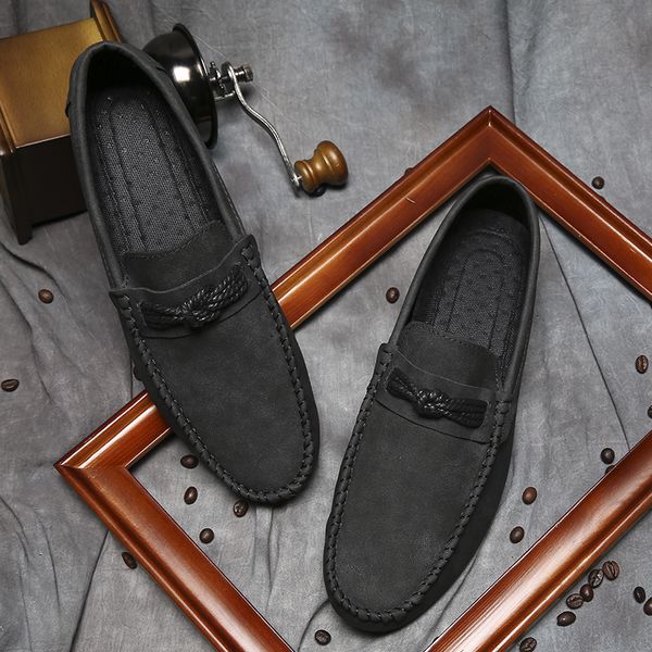 classics fashion men loafers concise leisure flat driving shoes summer slip on shoes, Black
classics fashion men loafers concise leisure flat driving shoes summer slip on shoes, Black