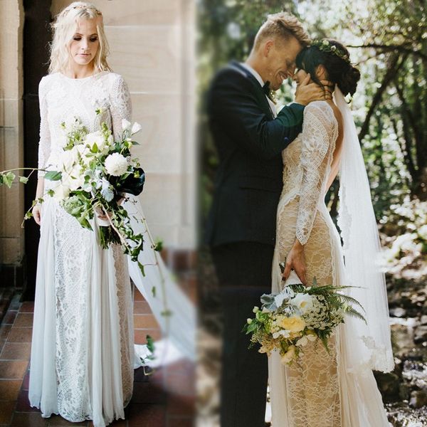 изысканное кружевное свадебное платье с длинным рукавом и спиной 2019 boho chic свадебное платье свадебное платье robe de mariage, White
изысканное кружевное свадебное платье с длинным рукавом и спиной 2019 boho chic свадебное платье свадебное платье robe de mariage, White