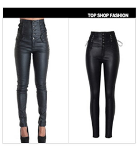 2018 autumn women's high waist slim faux leather trousers fashion ladies stretch pu biker pencil pants black, Blue
2018 autumn women's high waist slim faux leather trousers fashion ladies stretch pu biker pencil pants black, Blue