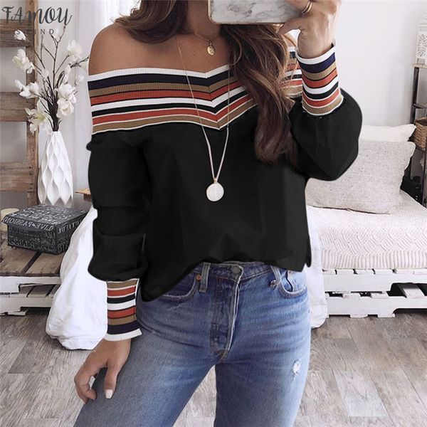 blouses woman 2020 large size womens shirts for summer 2020 casual multicolor long sleeve off shoulder blouse streetwear, White
blouses woman 2020 large size womens shirts for summer 2020 casual multicolor long sleeve off shoulder blouse streetwear, White