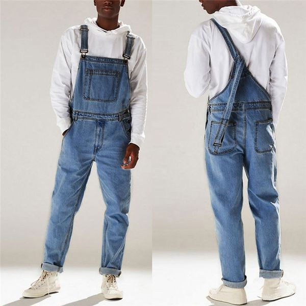 mens jeans wash overall jumpsuit streetwear pocket suspender distressed jeans slim fit long pants trousers combinaison homme, Black
mens jeans wash overall jumpsuit streetwear pocket suspender distressed jeans slim fit long pants trousers combinaison homme, Black