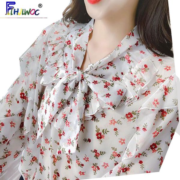 2020 bow tie women fashion long sleeve flhjlwoc design floral printed chiffin shirt blouse 4104, White
2020 bow tie women fashion long sleeve flhjlwoc design floral printed chiffin shirt blouse 4104, White
