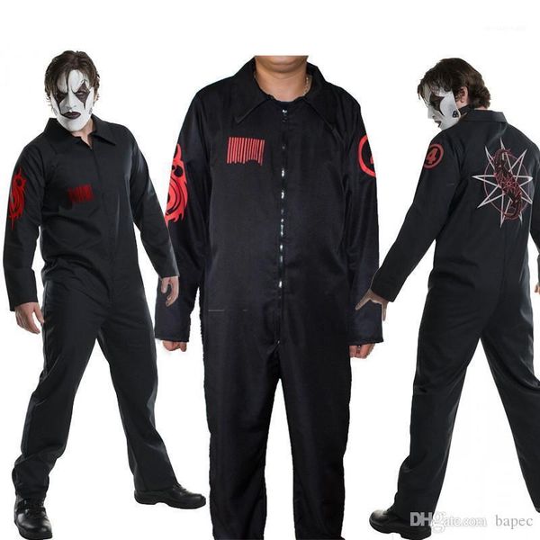 movie stars cosplay slipknot theme costume halloween party dress digital printed long sleeved black uniforms, Black;red
movie stars cosplay slipknot theme costume halloween party dress digital printed long sleeved black uniforms, Black;red