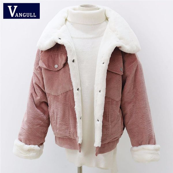 vangull women loose corduroy jacket women new thick winter faux fur jackets ladies cute outerwear coat warm parka female, Black;brown
vangull women loose corduroy jacket women new thick winter faux fur jackets ladies cute outerwear coat warm parka female, Black;brown