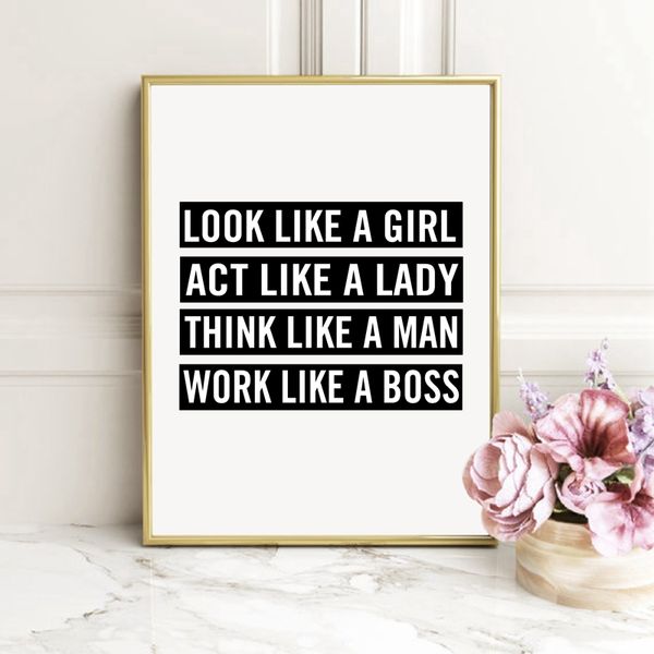 work like a lady boss canvas art prints and poster , girls inspirational wall art painting black and white typography print
work like a lady boss canvas art prints and poster , girls inspirational wall art painting black and white typography print