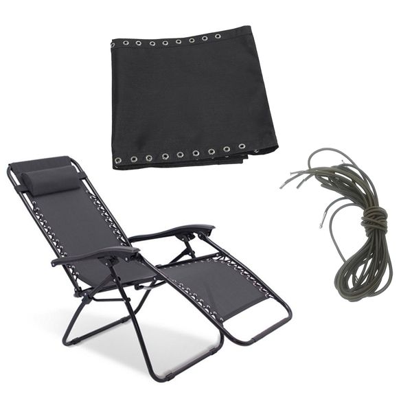 2 set replacement cloth & cord laces for patio folding recliners for zero gravity chairs with ready made pouch holes
2 set replacement cloth & cord laces for patio folding recliners for zero gravity chairs with ready made pouch holes