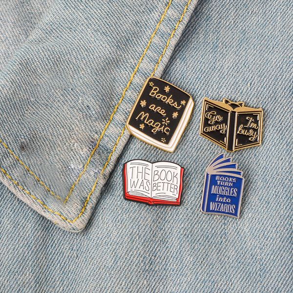 the book was better enamel brooches for kid women men personalized creative lapel badge brooch pin fashion jewelry accessories, Gray
the book was better enamel brooches for kid women men personalized creative lapel badge brooch pin fashion jewelry accessories, Gray