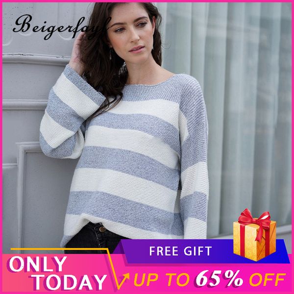 beigerfayl vestiti donna autunno 2019 casual stripe knitted sweater women spelling color blouse woman jersey mujer casual e2021, White;black
beigerfayl vestiti donna autunno 2019 casual stripe knitted sweater women spelling color blouse woman jersey mujer casual e2021, White;black