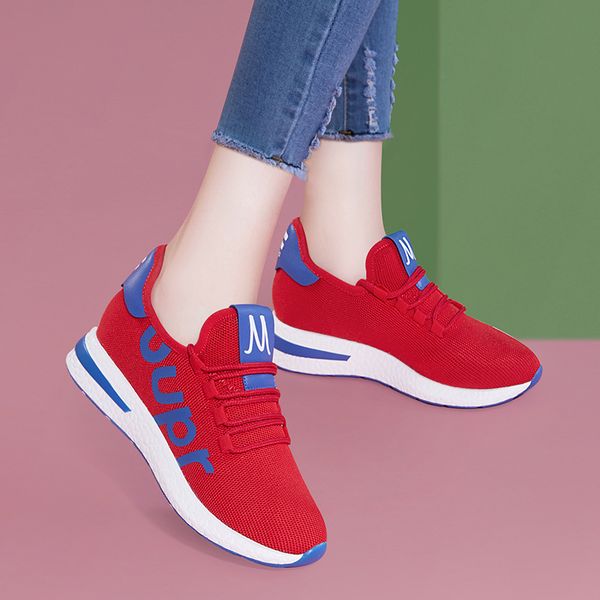 mo lei lei 2020 summer and autumn new mesh lace-up platform elevator sports casual women's shoes 8267, Black
mo lei lei 2020 summer and autumn new mesh lace-up platform elevator sports casual women's shoes 8267, Black