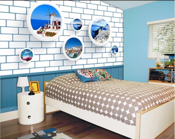 3d room wallpaper custom p mural mediterranean style seascape circle white brick wall hd background self-adhesive art canvas pictures
3d room wallpaper custom p mural mediterranean style seascape circle white brick wall hd background self-adhesive art canvas pictures