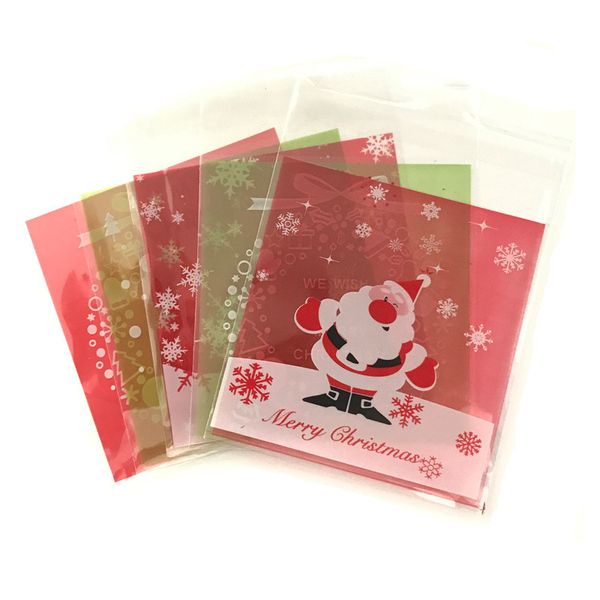 100pc self adhesive plastic seal bag cookies candy wrapping bags christmas pouch xmas decorations for home 2018
100pc self adhesive plastic seal bag cookies candy wrapping bags christmas pouch xmas decorations for home 2018