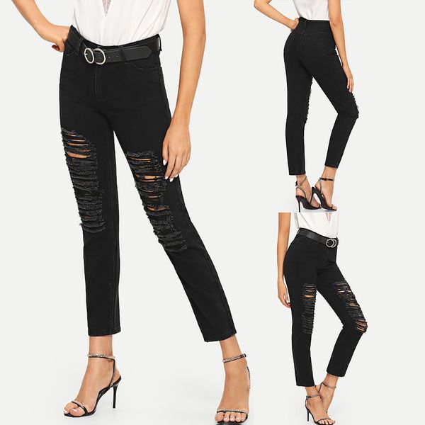 female trousers 2019 hole high waist stretch slim pencil trousers women clothing pants women lady plus size skinny pants, Blue
female trousers 2019 hole high waist stretch slim pencil trousers women clothing pants women lady plus size skinny pants, Blue