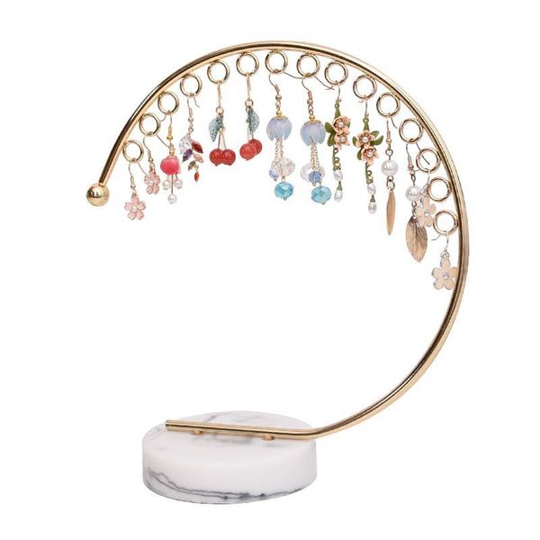creative moon shape metal new design earrings display holder earrings display frame jewelry holder, Black
creative moon shape metal new design earrings display holder earrings display frame jewelry holder, Black